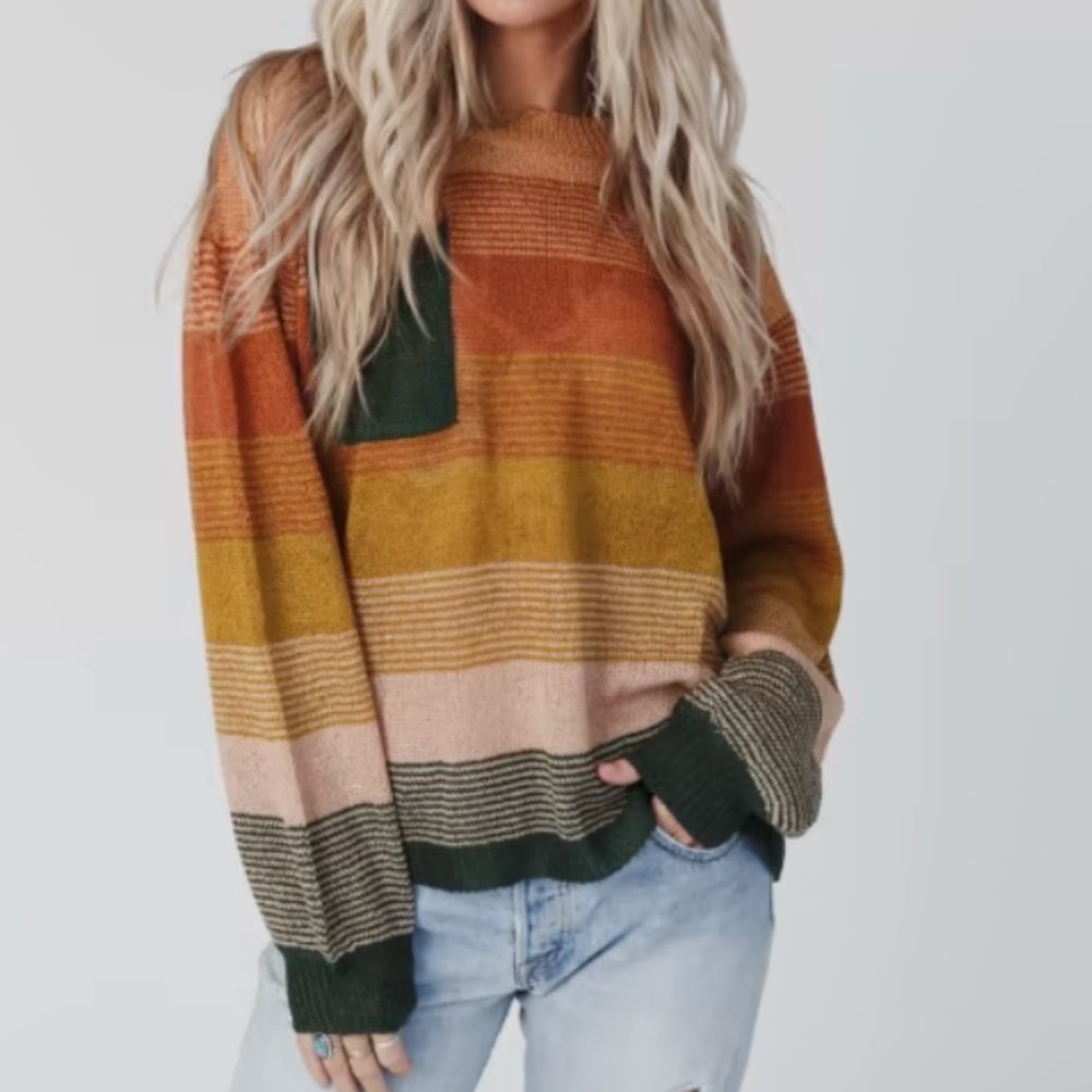 Gradient Stripe Sweater